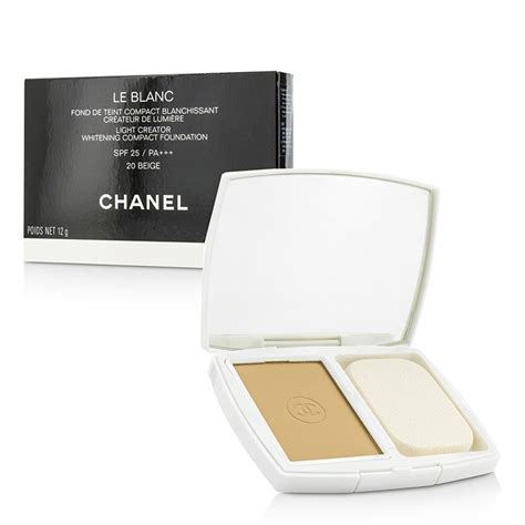 chanel le blanc light creator whitening compact foundation spf 25|LE BLANC BRIGHTENING COMPACT FOUNDATION .